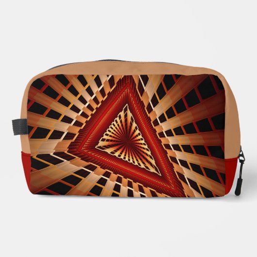 3D Fantasy Network Modern Fraktal Graphic Design Waschbeutel (Vorderseite)