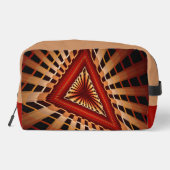 3D Fantasy Network Modern Fraktal Graphic Design Waschbeutel (Rückseite)