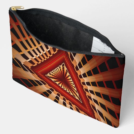 3D Fantasy Network Modern Fraktal Graphic Design Zubehörtasche (Offen)