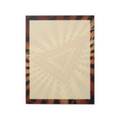 3D Fantasy-Netzwerk Moderne Fractal-Grafikdesign Notizblock (Rotiert)