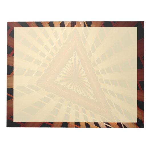 3D Fantasy-Netzwerk Moderne Fractal-Grafikdesign Notizblock (Vorderseite)