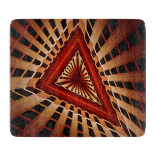 3D Fantasy Netzwerk Moderne Fractal Grafikdesign Schneidebrett