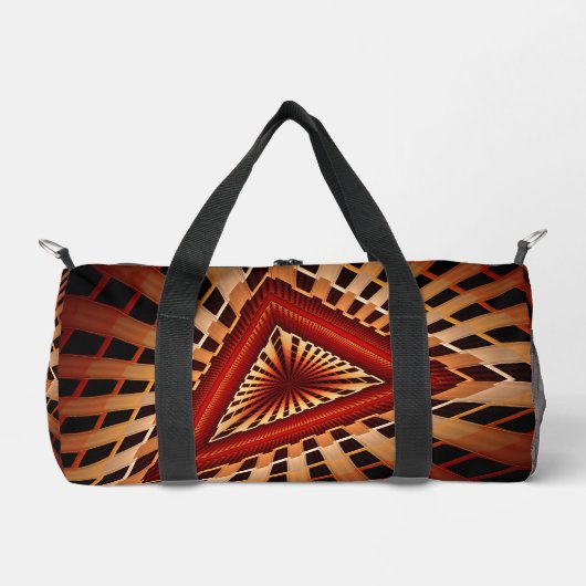 3D Fantasy Netzwerk Moderne Fraktal Grafikdesign Duffle Bag (Vorderseite)