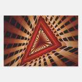 3D Fantasy Netzwerk Moderne Fraktal Grafikdesign Geschenkpapier Set (Vorderseite 3)