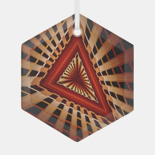 3D Fantasy Netzwerk Moderne Fraktal Grafikdesign Ornament Aus Glas