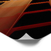 3D Fantasy-Netzwerk Moderne Fraktal-Grafikdesign Poster (Ecke)