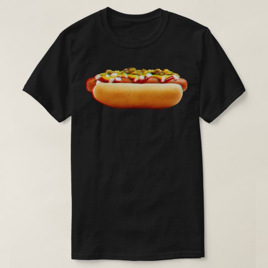 3D-Farbe für Hot Dog T-Shirt (Design vorne)