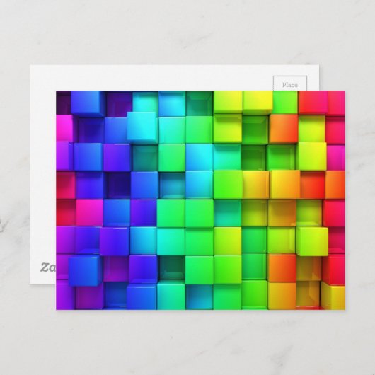 3D-Farbe Postkarte (Vorne/Hinten)
