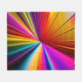 3D-Farben: Abstrakt geometrisch Fleecedecke (Vorderseite (Horizontal))