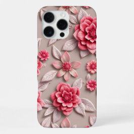 3D farbenfrohe Blume iPhone 16 Pro Max Hülle