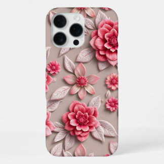 3D farbenfrohe Blume iPhone 16 Pro Max Hülle