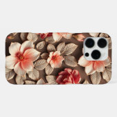 3D farbenfrohe Blume iPhone Hülle (Rückseite (Horizontal))