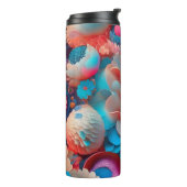 3D Farbenfrohe Bouquet von Blume Thermosbecher (Nach links gedreht)
