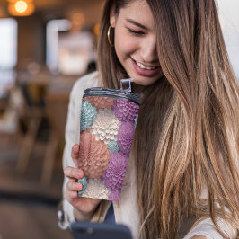 3D Farbenfrohe Dahlia Floral Thermosbecher