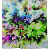 3D-Farbexplosion Duschvorhang (Vorderseite)