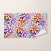 3D-Farbige Blume Badhandtuch Set (Handtuch)