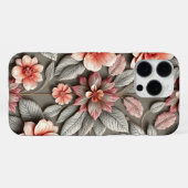 3D Farbige Blume iPhone Hülle (Rückseite (Horizontal))