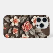 3D Farbige Blume iPhone Hülle (Rückseite (Horizontal))