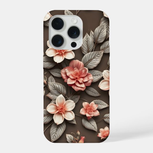 3D Farbige Blume iPhone Hülle (Rückseite)