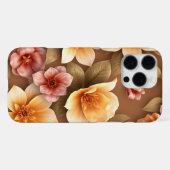 3D Farbige Blume iPhone Hülle (Rückseite (Horizontal))