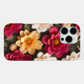 3D Farbige Blume iPhone Hülle (Rückseite (Horizontal))