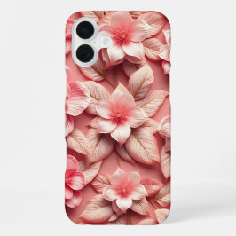 3D Farbige Blume iPhone 16 Plus Hülle