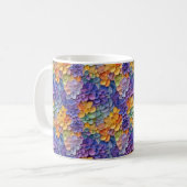 3D-farbige Blume Kaffeetasse (Vorderseite Links)