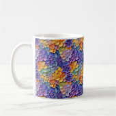 3D-farbige Blume Kaffeetasse (Links)