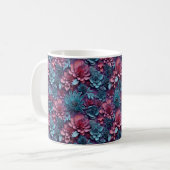 3D-farbige Blume Kaffeetasse (Vorderseite Links)