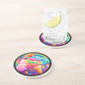 3D-Farbige Eiscreme Getränkeuntersetzer (Seite)