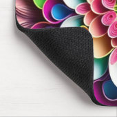 3D-Farbpapier - Blume Mousepad (Ecke)