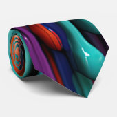 3D-Farbtropfen-Halskrawatte Krawatte (Gerollt)