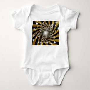 3D Festivals, dekorative Illustration Hintergrund. Baby Strampler