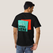 3D-Fett-Design-T-Shirt - Stehen Sie stetig aus T-Shirt (Schwarz voll)