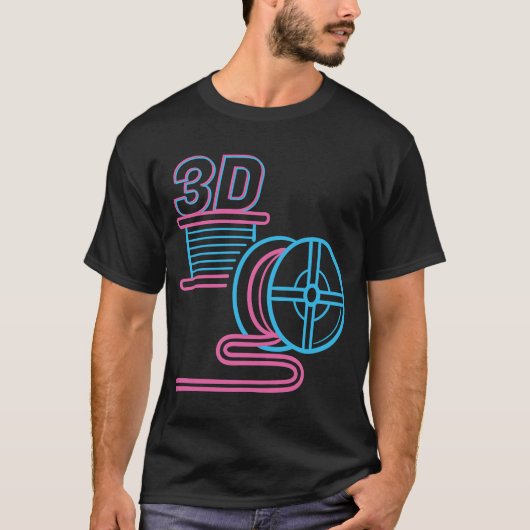 3D Filament PLA I 3d Print Pla Filament Fdm 3d Pri T-Shirt (Vorderseite)