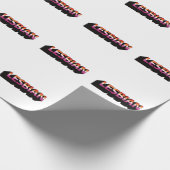 3D-Flag LESBIAN Geschenkpapier (Ecke)