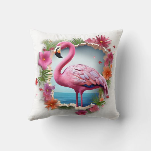 3D flamingo cushion Kissen (Rückseite)