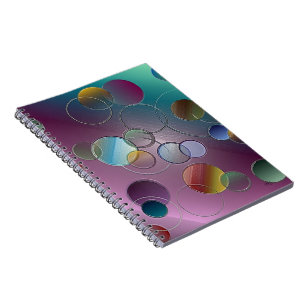 3D-Floating-Circles-Notebook Notizblock