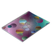 3D-Floating-Circles-Notebook Notizblock (Linke Seite)