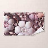 3D Floral Badhandtuch Set (Handtuch)