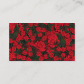 3D Floral - Drei dimensionale Rose Bouquet Visitenkarte (Rückseite)