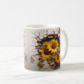3D Floral Mug Kaffeetasse (VorderseiteRechts)