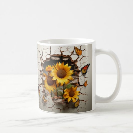 3D Floral Mug Kaffeetasse (Rechts)