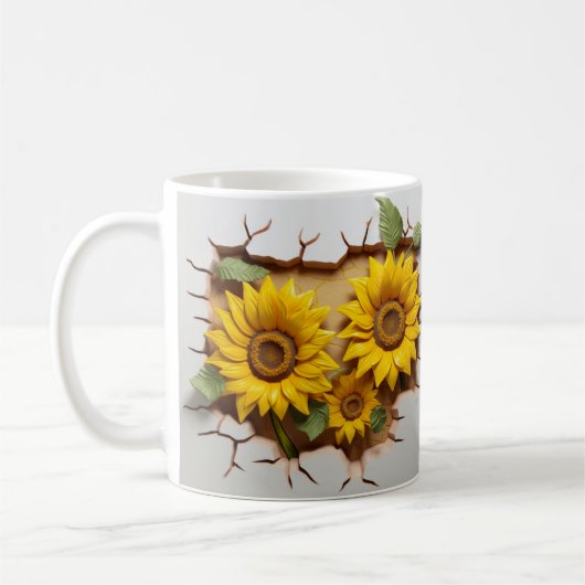 3D Floral Mug Kaffeetasse (Links)