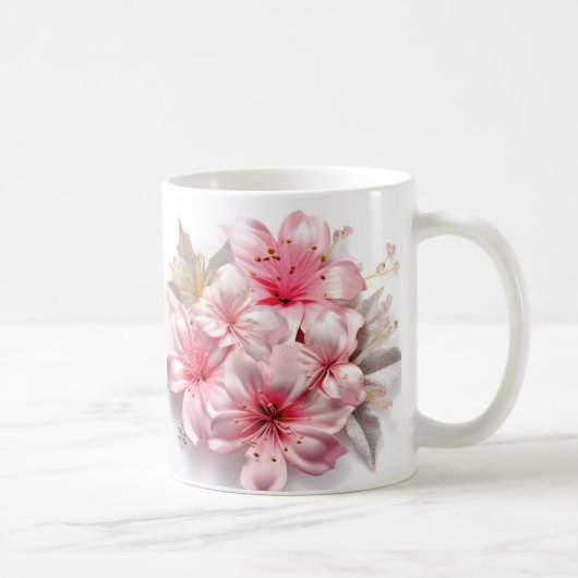 3D Floral Mug Kaffeetasse (Rechts)