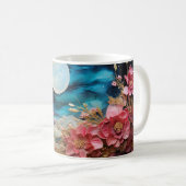 3D Floral Mug Kaffeetasse (VorderseiteRechts)