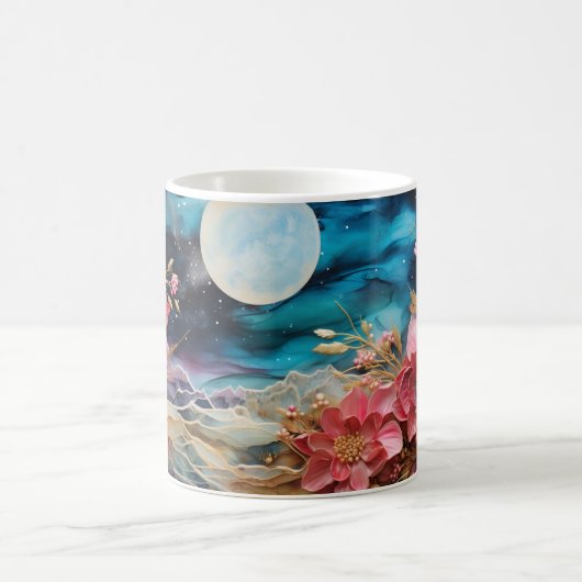 3D Floral Mug Kaffeetasse (Mittel)