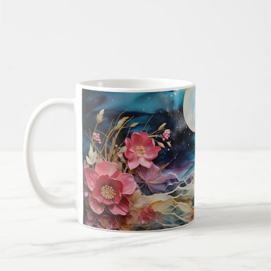 3D Floral Mug Kaffeetasse (Links)