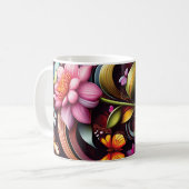 3D Floral Mug Kaffeetasse (Vorderseite Links)