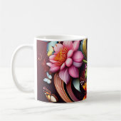 3D Floral Mug Kaffeetasse (Links)
